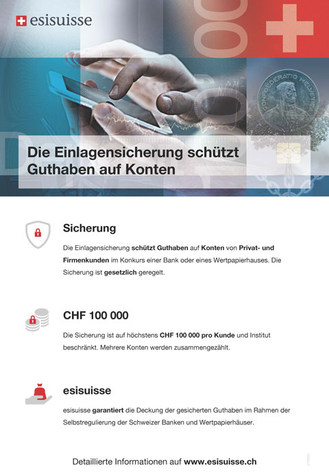 Client information Swiss deposit insurance