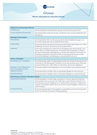 Entgeltinformation - Glossar Payment Accounts Directive (PAD)