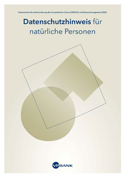 Data protection information for natural persons