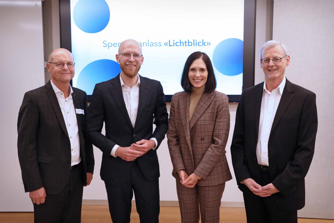 Fredy Vogt (Foundation Board), Dr Felix Brill (Vice President of the Foundation Board), Andrea Heutschi-Rhomberg (Managing Director of the Foundation Board), Alois Beck (President of the Foundation Board) © Roland Korner